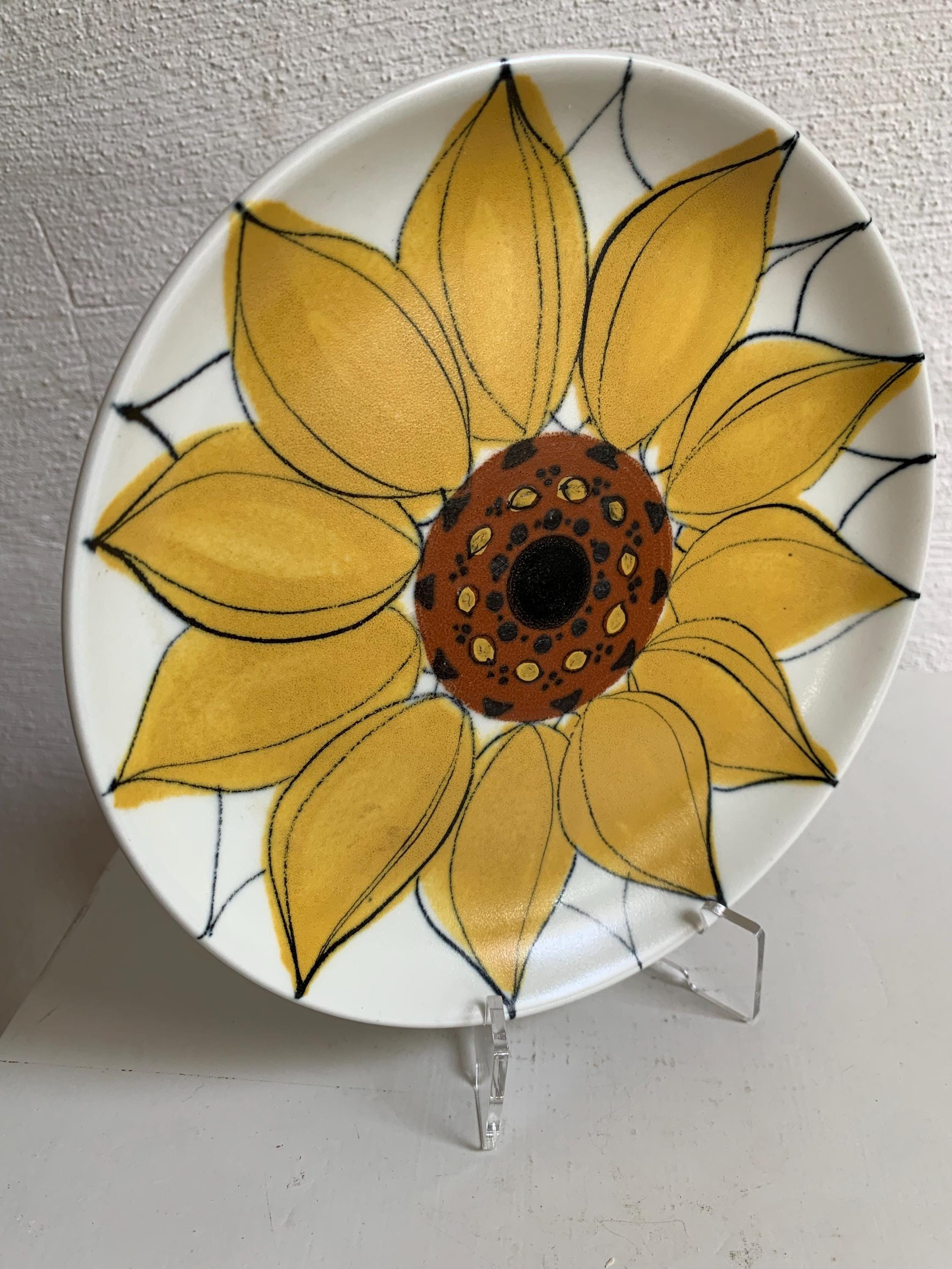 Vintage Arabia Sunflower Plate Hilkka Lisa Ahola - Etsy Canada