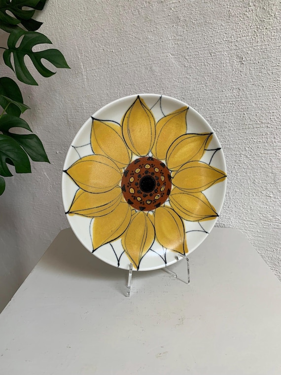 Vintage Arabia Sunflower Plate Hilkka Lisa Ahola - Etsy
