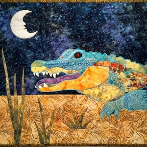 Ally the Alligator Fusible Applique Quilt Wallhanging Pattern