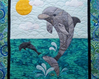 Splash the Dolphin Quilt Wallhanging Pattern