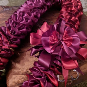 Large two tone Ruffle Ribbon Lei image 2