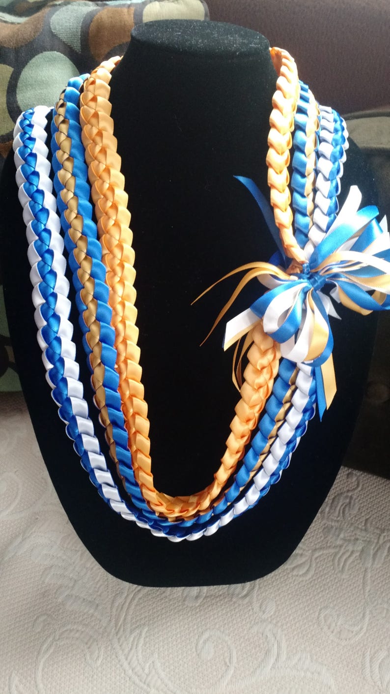 Triple Strand Ribbon Lei image 1