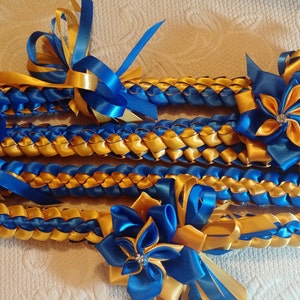 6-pack Single braid ribbon lei image 5