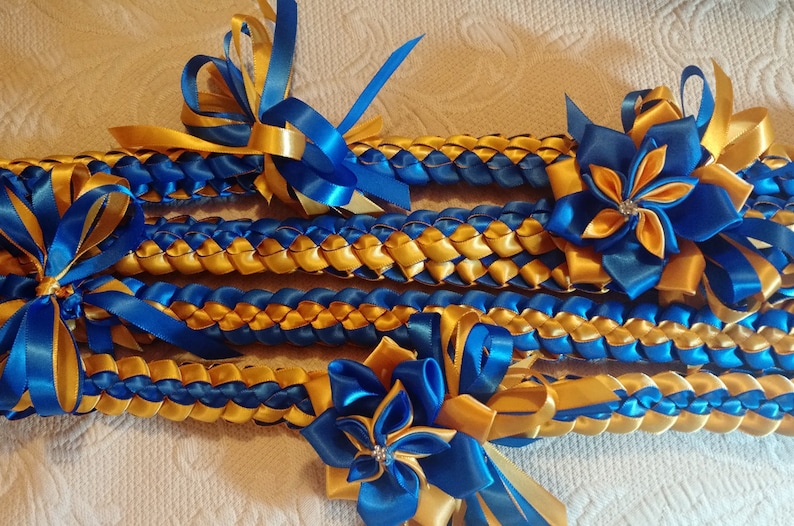 6-pack Single braid ribbon lei image 5