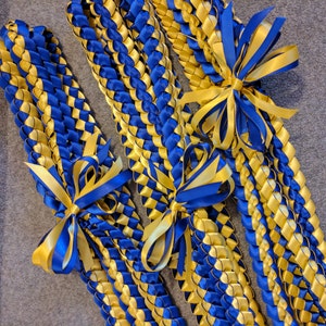 12-pack Single braid ribbon lei image 5