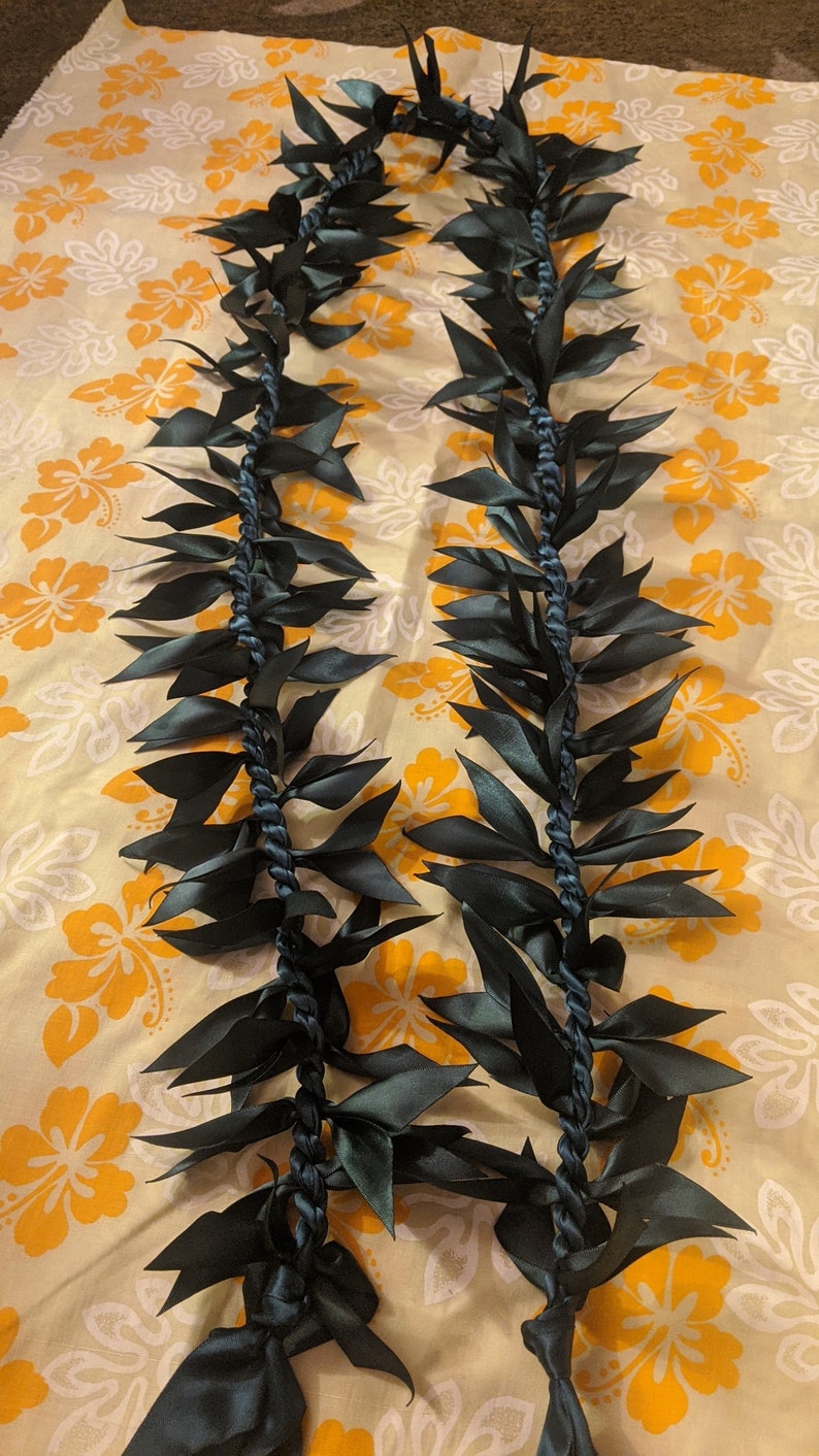 Ti Leaf Ribbon lei image 4