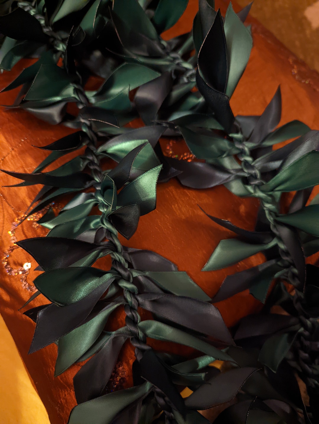 Hawaiian lei making demonstration at Aloha Festival 2025