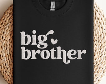 Embroidered Big Brother Shirt , Big Brother Sweatshirt , Big Brother Toddler shirt,