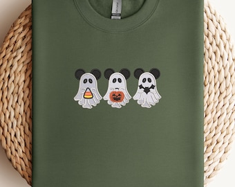 EMBROIDERED Halloween Ghost, Halloween Shirt, Halloween Embroidered Ghost, Halloween Shirt gift, Halloween Disney Ghost