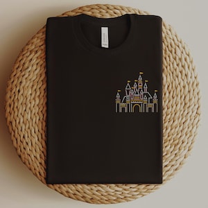 Embroidered Disney Castle Shirt, Princess T-Shirt