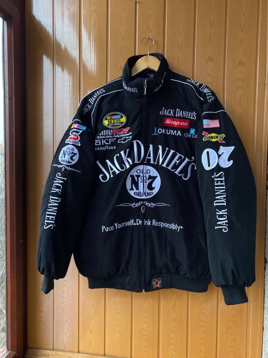Nascar Jacket Jack Daniels Vintage Racing Jacket 90s Etsy Canada