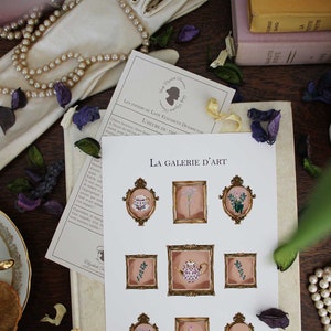 Carte A5 – La galerie d’art - illustration Bridgerton - Elizabeth Duerre