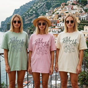 Custom The Bach Club Bachelorette Party Comfort Colors® Shirts, Personalized Location And Name Shirts, Social Club Luxury Bachelorette Gift