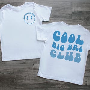 Cool Big Bro Club Shirt, Big Bro Announcement Shirt, Promoted To Big Brother Bodysuit, Cute Sibling Shirt, Family Matching Tee, Toddler Gift
