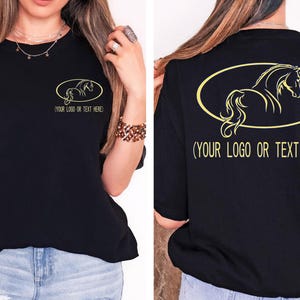 Benutzerdefinierte Firmenlogo Shirt, personalisiertes Business Name Shirt, minimalistisches Markentaschen Shirt, Erstellen Sie Ihren Text Shirt, Teamlogo T-Shirt