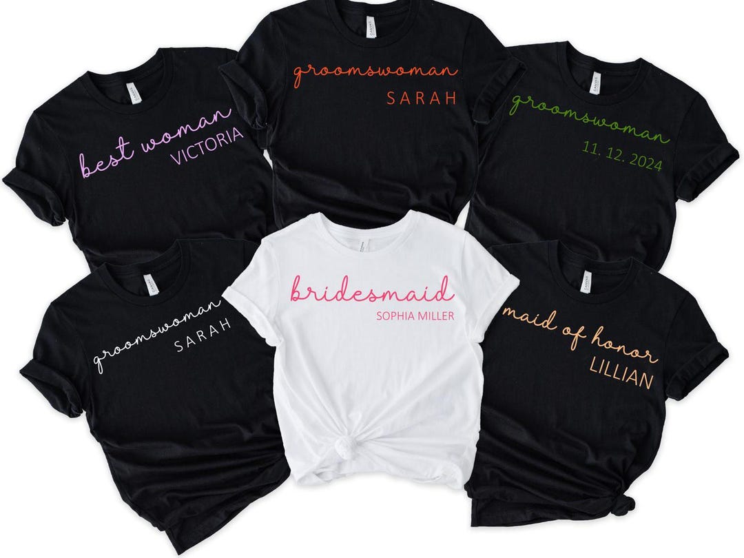 bridal shower best bridesmaid shirts