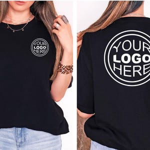 Benutzerdefinierte Firmenlogo-Shirt, minimalistisches Business-Taschen-Shirt, erstellen Sie Ihr Design-T-Shirt, personalisiertes Design-Shirt, Sportteam-Logo-Shirt