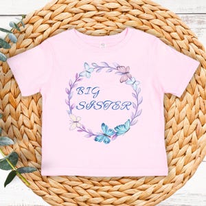 Big Sister Toddler Shirt, Promoted Big Sister T-shirt, New Big Sister Shirt, Pregnancy Announcement Tee, Cute Sibling T-shirt, New Baby Gift