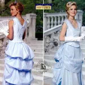 Butterick B5696 Victorian Edwardian Top Skirt Bustle Making History Size 8 10 12 14 Uncut Sewing Pattern 2011