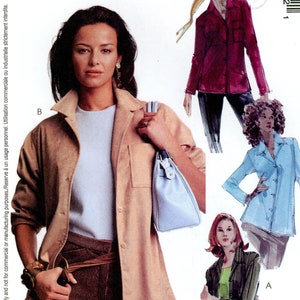 McCall&#39;s 3721 Easy Shirt Jacket Three Lengths Size Lrg-Xlg 16 18 20 22 Uncut Vintage Sewing Pattern 2002