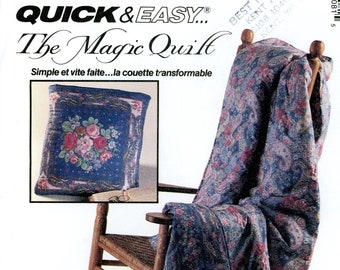McCalls Crafts 5908 Quillo Magic Quilt Pillow UNCUT Vintage Sewing Pattern 1992