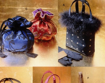 Vogue 9893 Accessories Evening Bag Purse Tote Uncut Vintage Sewing Pattern 2001