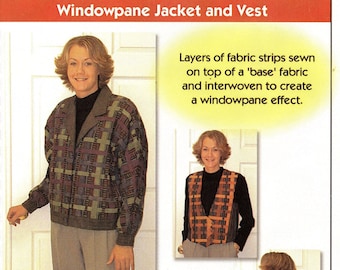 Dana Marie Design Co. 1010 Windowpane Jacket and Vest Size XS-3XL Uncut Sewing Pattern