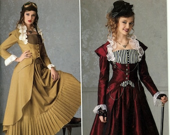 Simplicity 2172 Costume Cosplay Coat Bustier Skirt Steampunk Victorian Theresa LaQuey Size 6 8 10 12 Uncut Sewing Pattern 2011
