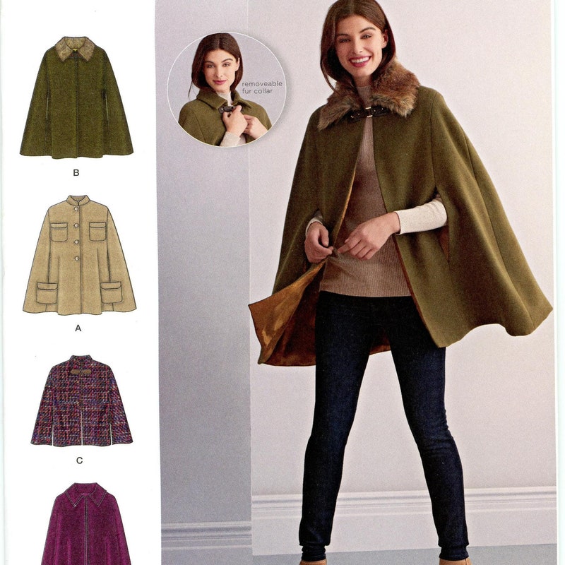 Cape With Collar - Etsy
