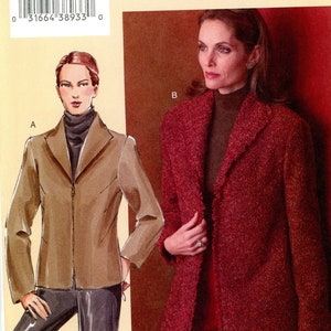 Vogue V7976 7976 Sandra Betzina Today&#39;s Fit Zip Front Jacket Size GHIJ Bust 46 to 55 Inches Uncut Sewing Pattern 2004