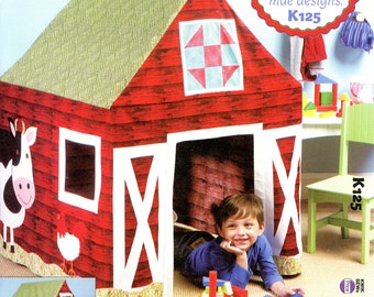 KwiK Sew Ellie Mae Designs K125 Old McDonald's Playhouse Barn Fabric with Applique Uncut Sewing Pattern 2012