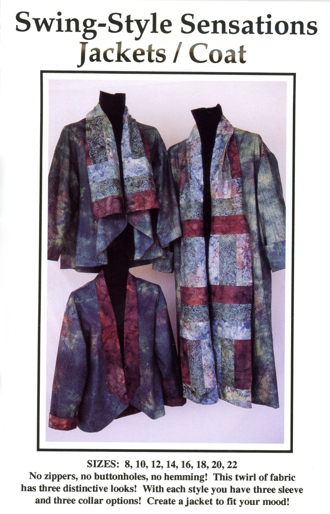 CNT Pattern Co Swing Style Sensations Jackets Coats Size 8 10 12 14 16