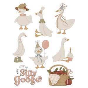Zestaw foremek do ciastek Silly Goose w formacie STL (do natychmiastowego pobrania)