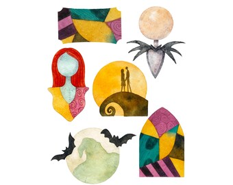 Nightmare Holiday Cookie Cutter STL Set (instant download)