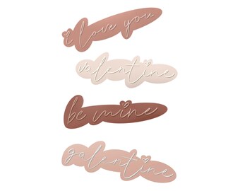 Valentine Plaque Cookie Cutter STL Set (instant download)