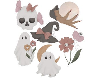 Pretty Halloween Cookie Cutter STL Set (instant download)