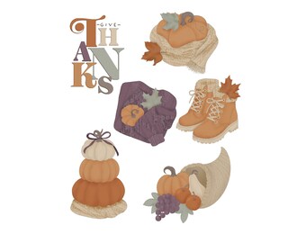 Cozy Thankful Cookie Cutter STL Set (instant download)