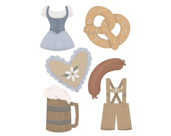 Oktoberfest Cookie Cutter STL Set (instant download)