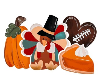 Thanksgiving Puzzle Cookie Cutter STL Set (instant download)