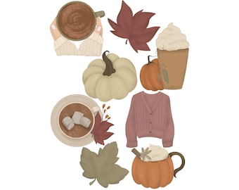Cozy Autumn Cookie Cutter STL Set (instant download)