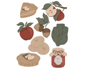 Autumn Orchard Cookie Cutter STL Set (instant download)