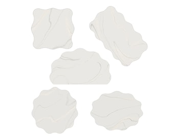 Wavy Plaques Cookie Cutter STL Set (instant download)