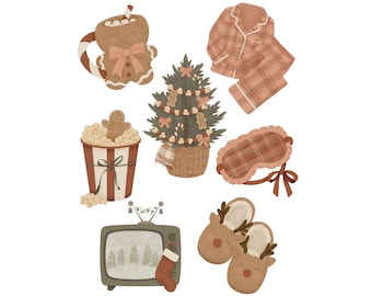 Holiday Sleep Over Cookie Cutter STL Set (instant download)