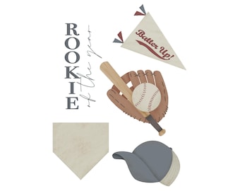 Baseball Cookie Cutter STL Set (instant download)
