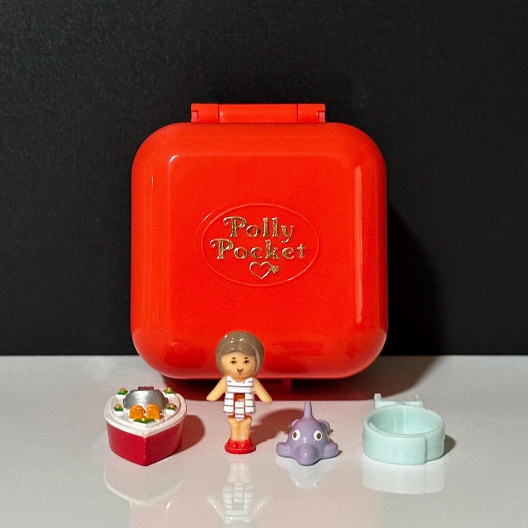 Bague Polly Pocket – Polly's Speedboat (Mattel, Réf 5057) – état Neuf, 1989