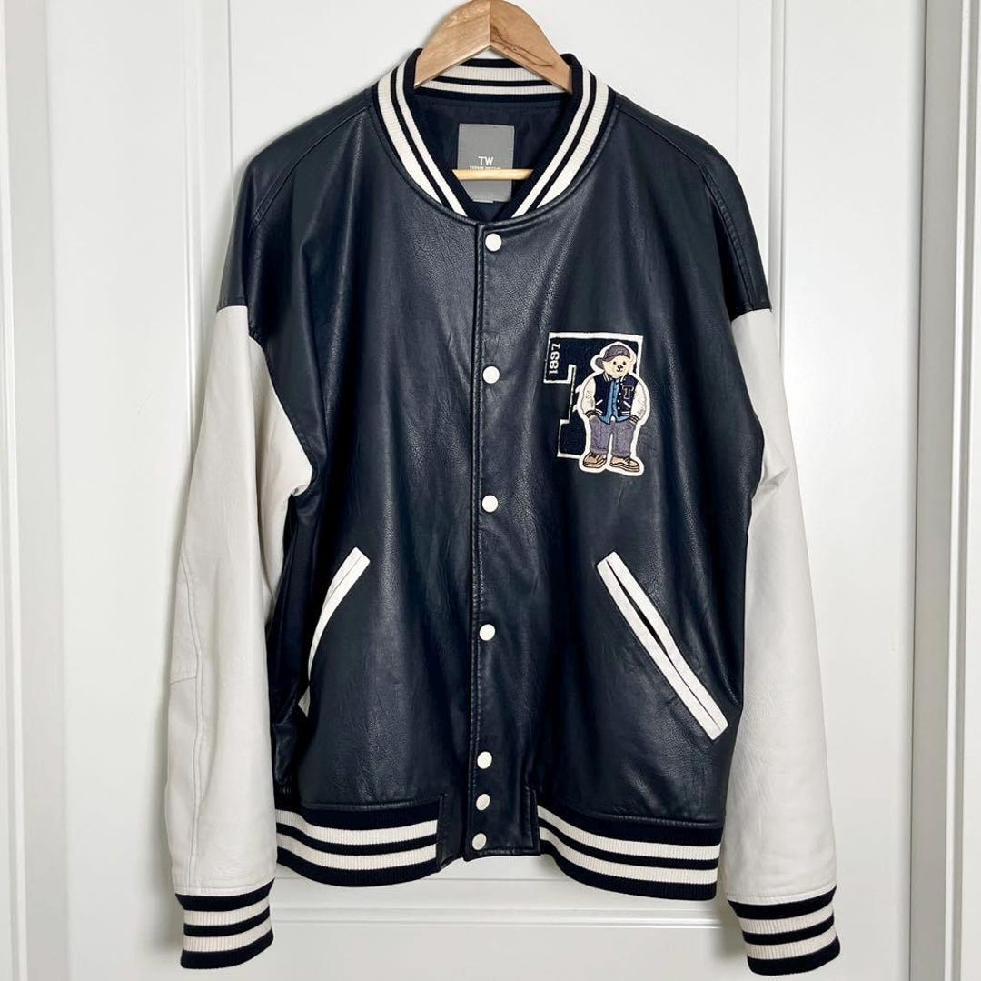 Vintage 90s Y2k Teenie Weenie Vegan Leather Colorblock