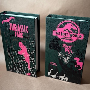 Serie Jurassic Park di Michael Crichton - Jurassic Park e il mondo perduto - Rilegatura a mano con copertina rigida