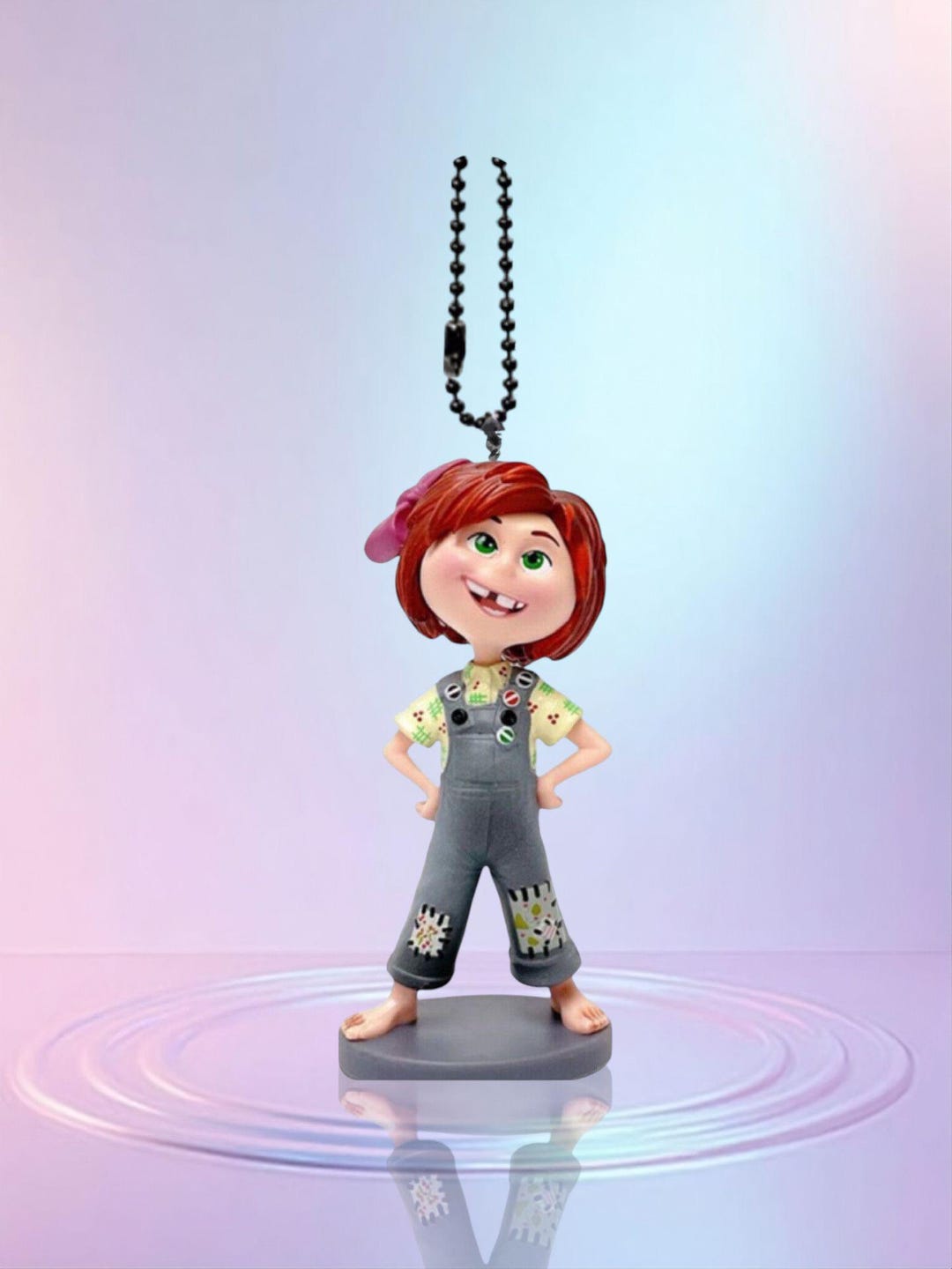 Young Girl Ellie Carls Wife PVC Keychain Dangler Ornament 3 Figure