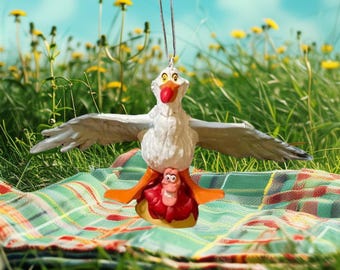 Little Mermaid Scuttle Seagull & Sebastian Ornament Figure Ariel Figurine Charm Custom