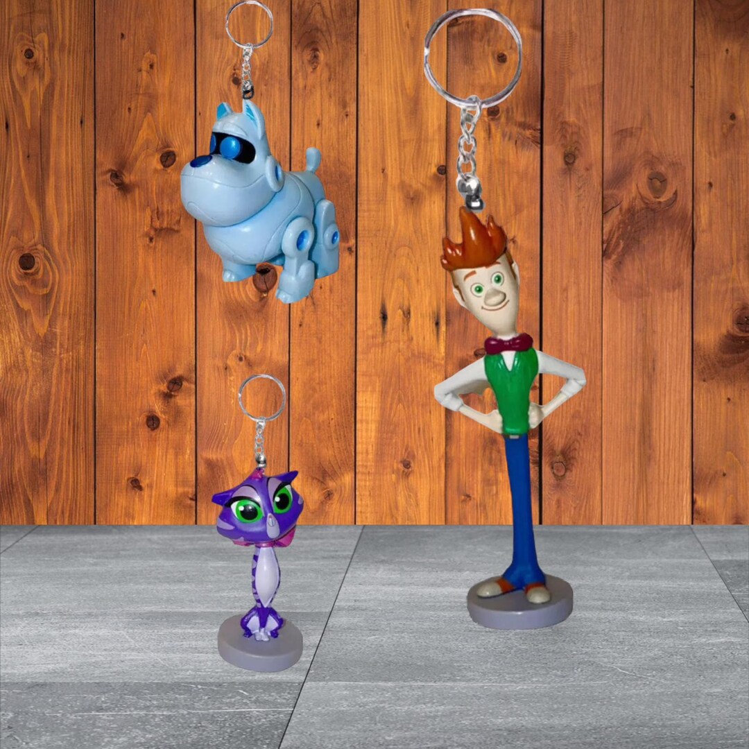 Puppy Pals Dog ARF Hissy & Bob Key Ring Keychain Ornament Pvc Figure ...